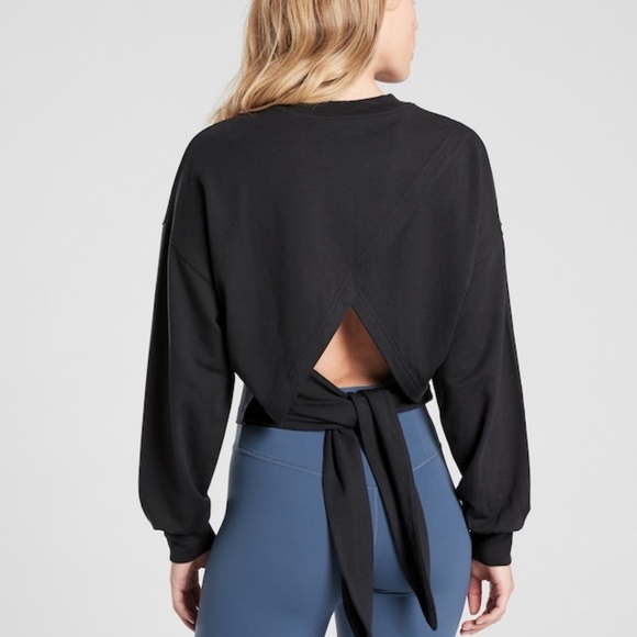 Athleta Tops - Athleta Yoga Tie Back Sweatshirt